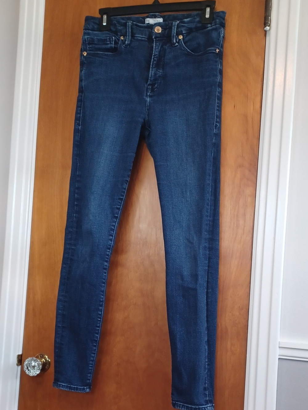 Good American Dark Blue Skinny Jeans Sz.8/29. R.-10.5"